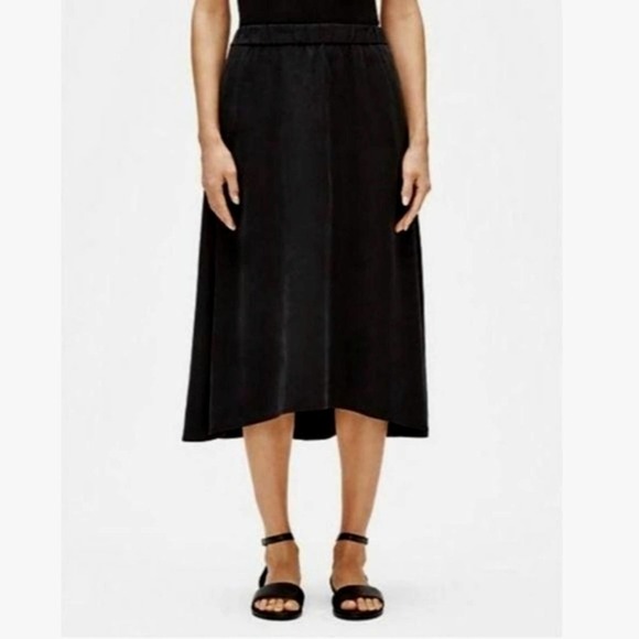 Eileen‎ Fisher Black Skirt Size Small Petite - Picture 1 of 5